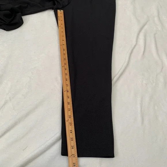 Eliza J Black Tuxedo Jumpsuit Sheer Mesh Long Sleeve Shawl Collar Womens 8 - Picture 11 of 11